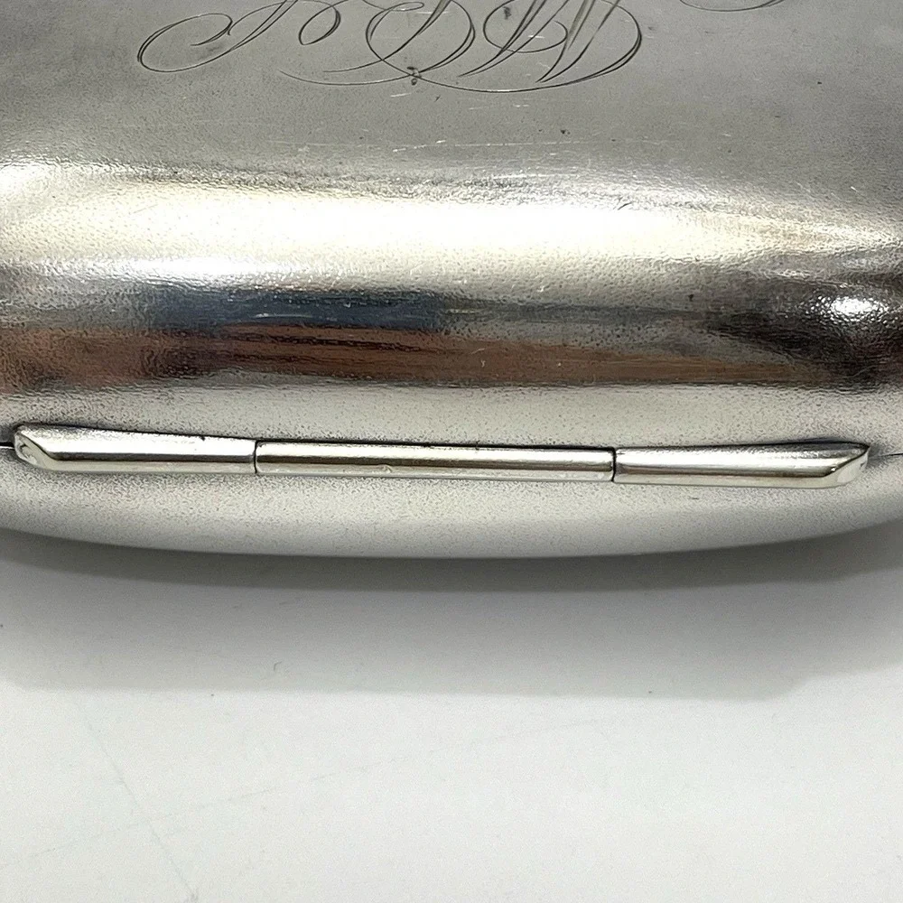 Antique Gorham Silverplate Monogram Travel Soap Box Possibly Late 19th Century